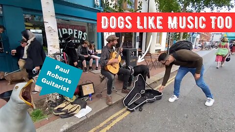 Reworkings on Guitar of Many Pieces. Guitarist Paul Roberts Busking in Brighton North Laine!