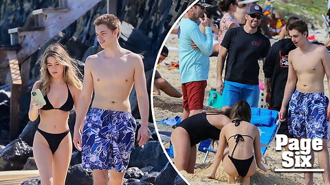 Britney Spears' son Jayden has beach day with girlfriend and dad Kevin Federline in Hawaii