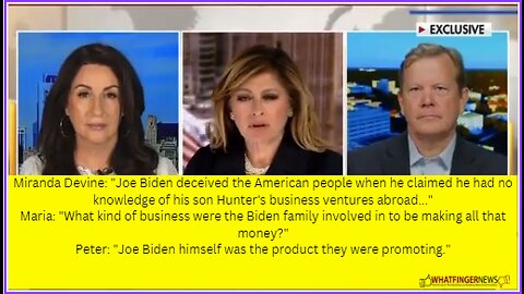 Miranda Devine: Joe Biden deceived the American people when he claimed he had no knowledge