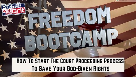 How To Start the Court Proceeding Process To Save Your God-Given Rights | Daniel Wood