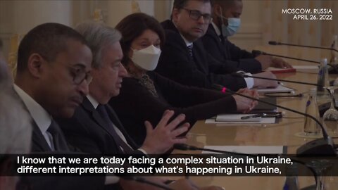 UN chief visits Moscow calling for cease-fire; Russia accuses West of disrespecting UN principle