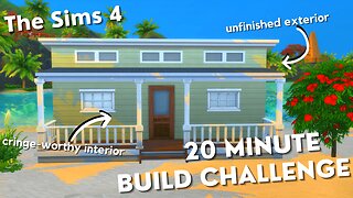 I Attempted the 20-Minute Build Challenge - Sims 4