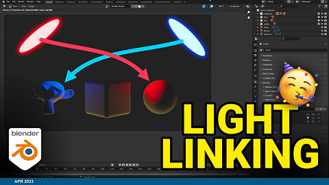 🤩 It's here: Light Linking in Blender 😮