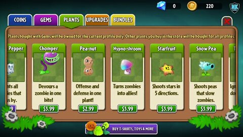 PvZ 2 - Version 3.0.1 Store