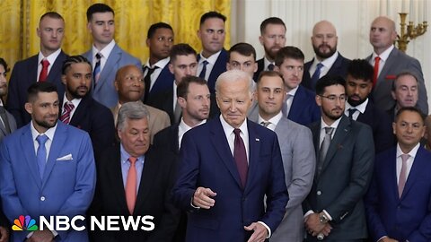 Biden celebrates Texas Rangers' 2023 World Series win