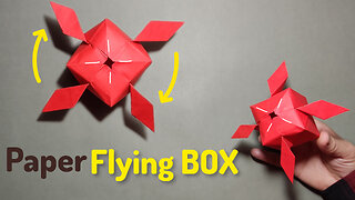How to Make a "Paper Flying Box" Without Glue. DIY Crafts Origami