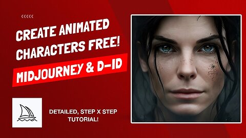 How To Create A FREE Animated Character With MidJourney and D-iD - Detailed Tutorial