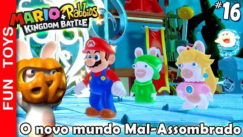 Mario + Rabbids Kingdom Battle #16 - Chegamos no mundo 3! De HALLOWEEN, Mal-Assombrado!
