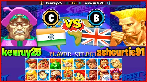 Super Street Fighter II X (kenruy25 Vs. ashcurtis91) [India Vs. United Kingdom]