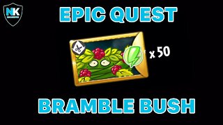 PvZ 2 - Epic Quest - Bramble Bush - No Premium - Level 1 Plants