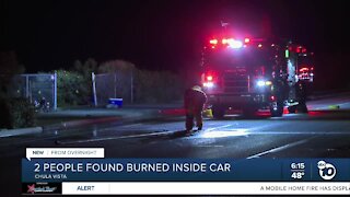 2 people found burned inside car in Chula Vista