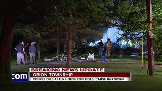 Couple dies in house explosion in Orion Township