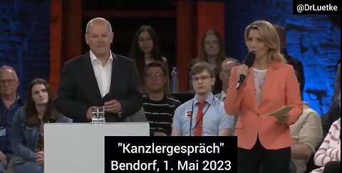 Olaf Scholz, Bundeskanzler - Bendorf, 01 05 2023 - Kanzlergespraech, Buergernaehe vom Feinsten 😉