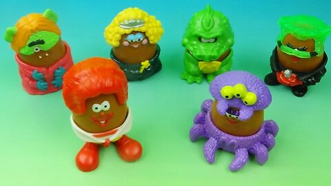 1996 McNUGGET BUDDIES HALLOWEEN set of 6 HAPPY MEAL FIGURINES COLLECTION VIDEO REVIEW