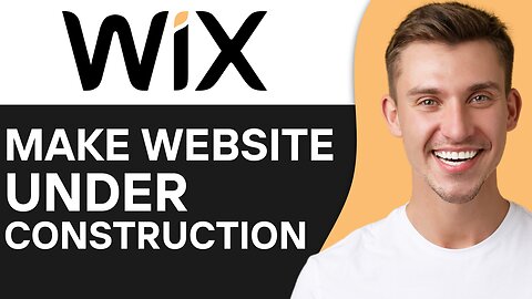 HOW TO MAKE WIX WEBSITE UNDER CONSTRUCTION