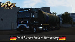 ETS2 | Mercedes-Benz Actros MP4 625 | Frankfurt am Main DE to Nuremberg DE | Gas Pipeline Parts 21t
