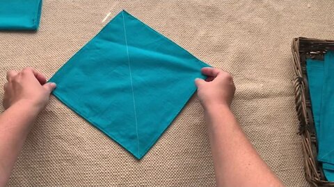 Napkin Folding: A Practical Life Lesson for 3-6 Years Olds (AMI Montessori)