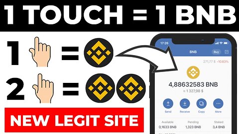 1 TOUCH = 1 BNB COIN ☝️ | GET 1 BNB Every 24 Hours •• New Binance Smartchain Mining Site