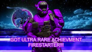 Got Ultra Rare achievement "FIRESTARTER" with Purple Commando Spartan Laser Armor / SpartanFirefight