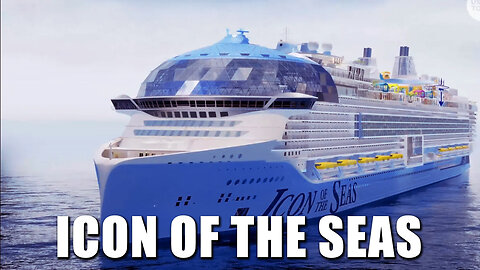 FLOATING CITY ON THE OCEAN CHEST-THIS SHIP IS EQUAL TO 4 FOOTBALL FIELDS-ICON OF THE SEAS