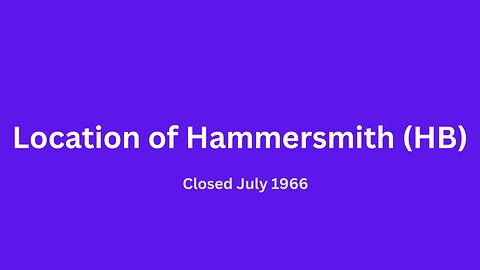 Location of Hammersmith bus depot closed July 1966.