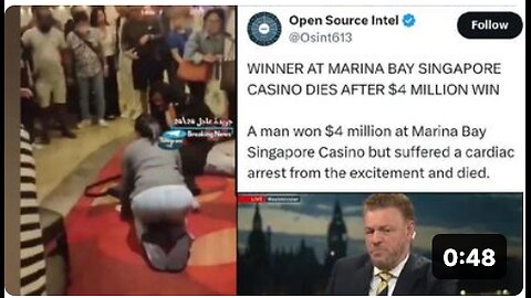 MAN WINS MILLIONS ... INSTANTLY DROPS DEAD!