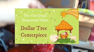 Not our usual homestead video: Dollar Tree Centerpiece