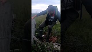 How to Climb Over a Barbed Wire Fence