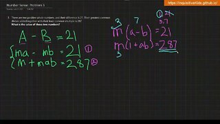 Number Sense | Problem 3