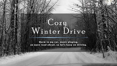 Cozy Winter Drive - See tip in description - Instrumental Country Folk Blues Music - Relaxing Ambience