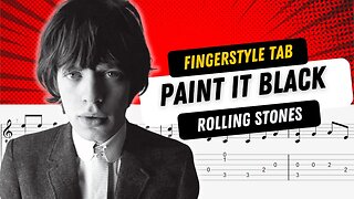 Paint It Black Fingerstyle Tab - The Rolling Stones