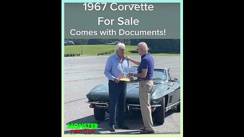 🤣"1967 CORVETTE FOR SALE COMES WITH TOP SECRET CLASSIFIED DOCUMENT GLOVEBOX"🤣