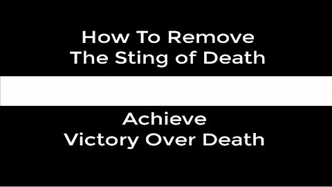 How to Remove the Sting of Death - LITE