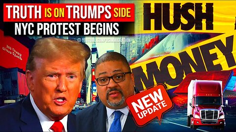 NYC Protest Begins - Truckers Block New York! - NY HUSH money Jury Selection!