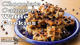 Chocolate oatmeal waffles