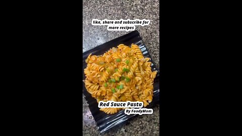 Red Sauce Pasta 🍝 #shorts# home made food #Funny #Entertainment #Viral # Comedy #easyrecipes #Hot