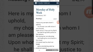 Jesus is our Savior/ Bible reading March 29 / 2021 Holy Monday