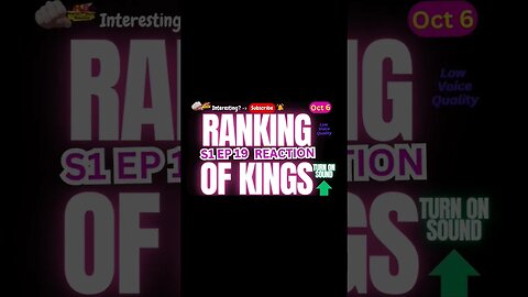 Ranking Of Kings Anime S1 Ep 19 Reaction Theory | Harsh&Blunt Voice Short