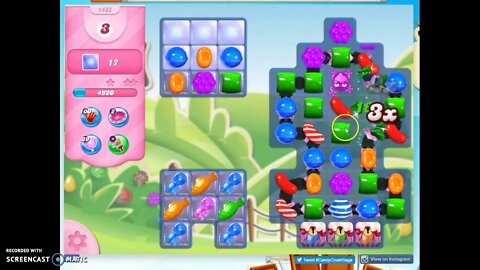 Candy Crush Level 1432 Audio Talkthrough, 1 Star 0 Boosters