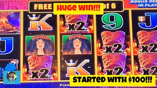 HUGE Wins on Lightning Link Tiki Fire Slots with Loud & Local