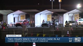 Wednesday marks two years since the first COVID case in Arizona