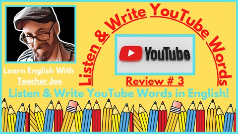 Review English YouTube Words | Listen and Write In English | Vocabulary Review 3
