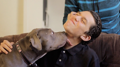 Autistic Boy Finds The Meaning of Love Through Pit Bull