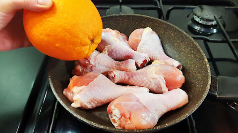 Delicious and quick recipe for chicken legs, in 10 minutes