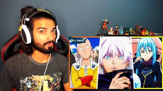 REACT - OS 10 PERSONAGENS DE ANIMES QUE NUNCA APANHARAM (RANKEADOS POR PODER) EI NERD