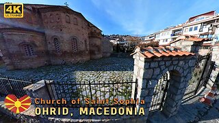 Church of Saint Sophia, Ohrid, Macedonia | Walking Tour Guide | Winter Time | Insta360 One X2