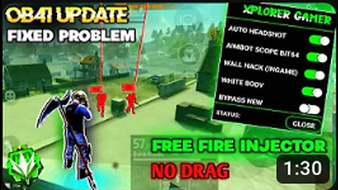 OB41 Free Fire Hack 🤯 100% Rank Working Free Fire Max Injector Hack || Blacklisted Fixed New Hack