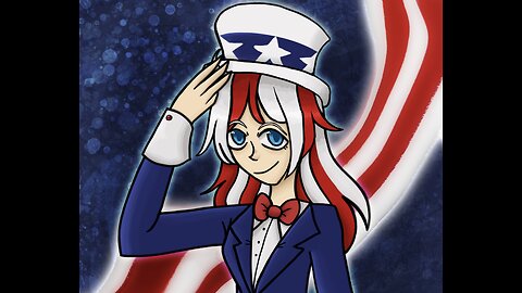 Time Laspe: Ameri-Chan Cosplaying as Uncle Sam