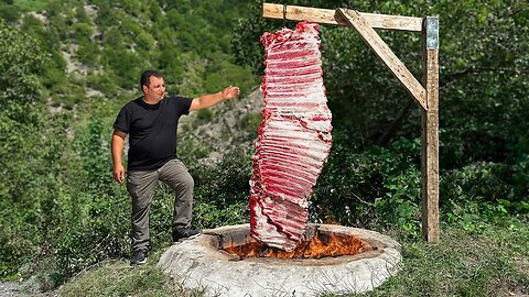 Juicy Beef Ribs From Tandoor With Tender Bulgur! Life In The Village Of Azerbaijan