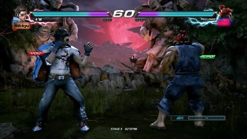 TEKKEN™7 (PS4) - Arcade Battle (Easy Mode) - Hwoarang (화랑 Hwarang, ファラン Faran), ft. Akuma (豪鬼 Gōki)